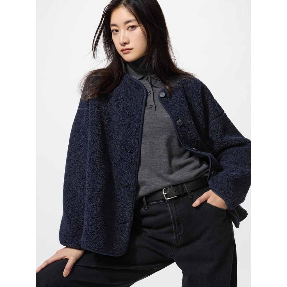 Uniqlo Boa Fleece Relaxed Cardigan