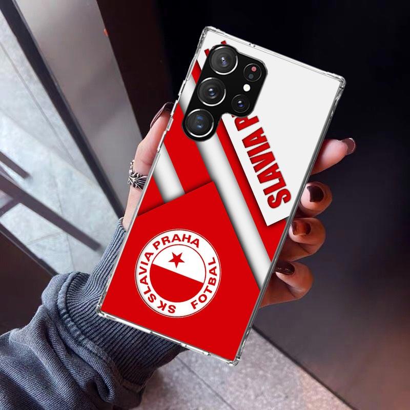 Чехол для телефона Sk Slavia Praha Чехия для Samsung Galaxy S23 S24 S25 Edge S26 Ultra S22 + S21 Plus S20 FE Силиконовый Pri