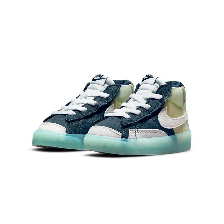 Nike Blazer Mid 77 TD Move To Zero - Armory Navy Детские кроссовки Blue Summit-White Glacier-Ice DJ0313-400