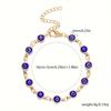 Metal Chain Lucky Evil Eye Bracelet Colorful Turkish Blue Evil Eye Bracelet  for Women Men