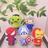 Плюшевая игрушка Marvel Avengers Человек-паук Мягкий брелок с дизайном Железного человека и Халка для детей