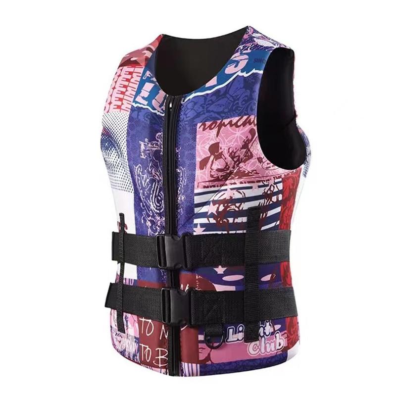 2025 Неопреновый спасательный жилет для занятий водными видами спорта на открытом воздухе, жилет для рыбалки, плавания, серфинга, дрифтинга, каякинга, плавучий, безопасный