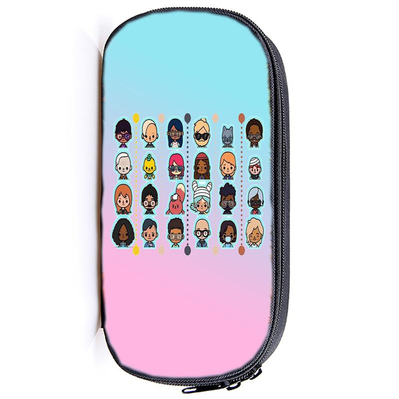 Сумка-карандаш Toca Life World, канцелярские принадлежности, Toca, игровой пенал для девочек, пенал на молнии, школьные принадлежности