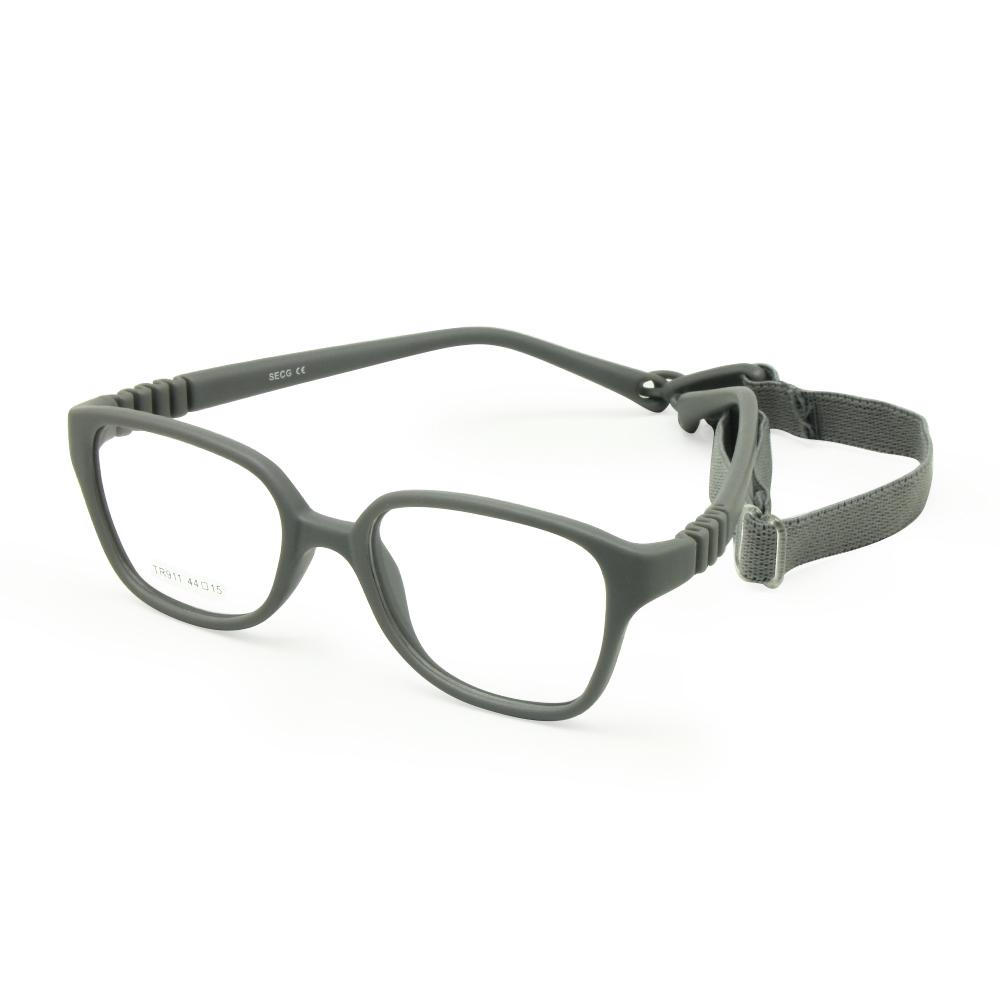 Bendable Kids Glasses Frame with Strap Size 44/15 No Screw One-piece Optical Glasses for Boys Girls 3-5Y