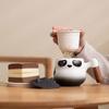 Креативная керамическая чашка для чая Panda Tea с крышкой, офисная чашка для воды с фильтром для мужчин и женщин
