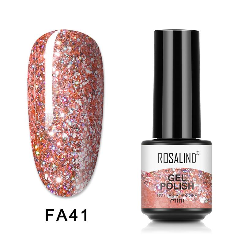 ROSALIND 80 Colors Pure Color Gel Nail Polish Nail Art Manicure Semi Permanent Gel UV Hybrid Varnishes Base Top Coat Enamels Nail Gel New