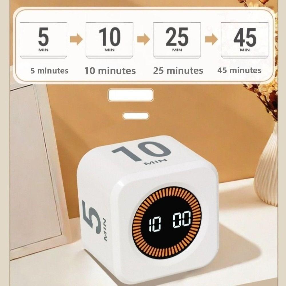 4 Preset Time Visual Flip Timer LED Display Gravity Sensor Timer Kids Time Management