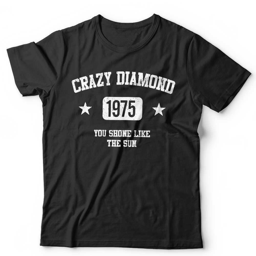 Футболка Crazy Diamond Унисекс Пародия на Тексты Песен Дэвида Гилмора