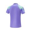 Футболка для настольного тенниса Li Ning, унисекс, флуоресцентная, цвет: фиолетовый со звездами, AAYV117-3