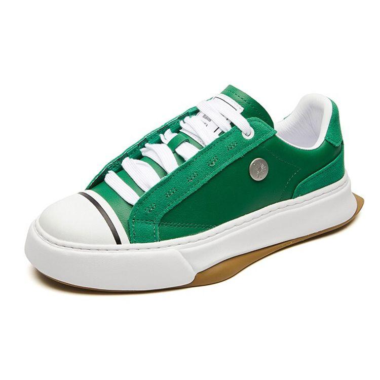 Mihara Yasuhiro X Fila Leather Suede Low-Top Sneakers Women Sneakers Amazon-Green F12W044339FAZ