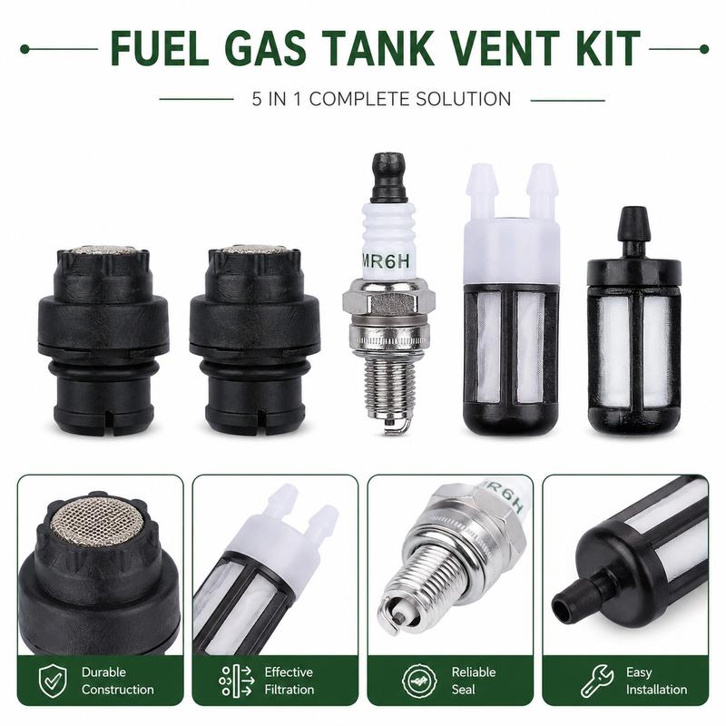 Fuel Tank Vent Kit For Stihl BG66 BG86 BR600 BR700 FC100 FC110 FS100 FS110 SR430 SR450 Replaces 00003505800 0000 350 5800 Parts