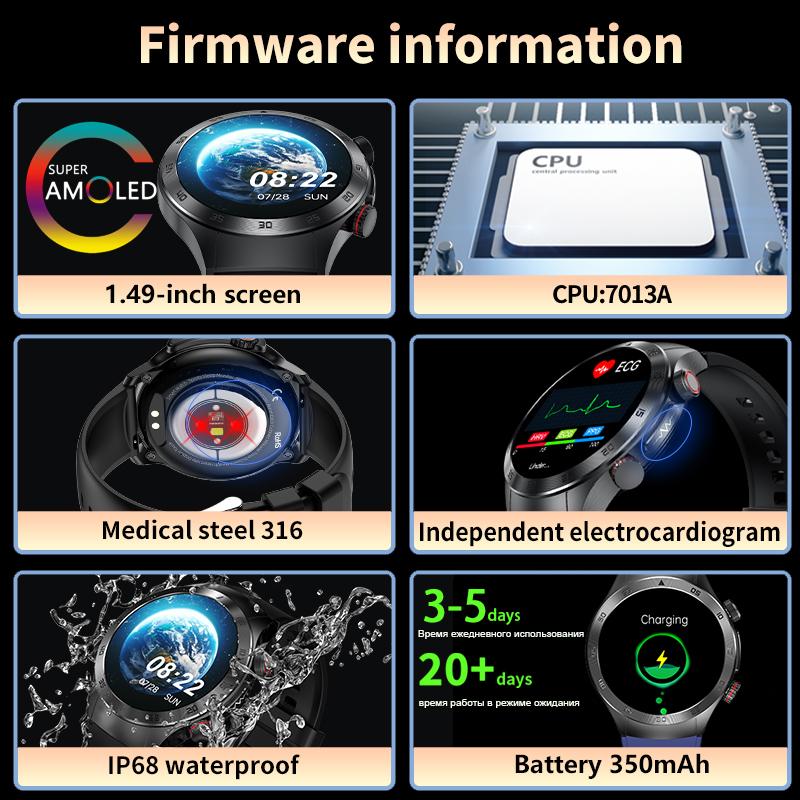 SACOSDING New 1.43 Inch AMOLED Screen Smart Watch 2024 Bluetooth Call Watches For Women Health Monitor Sport Fitness Women Smartwatch