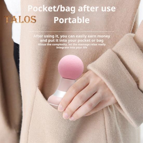 Массажер для глубоких тканей, устройство для массажа мышц, низкий уровень шума, эргономичная ручка, компактный размер, портативный ультра тихий ручной массажер для тела