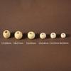 50PCS Big Hole Natural Wood Loose Beads Wooden Round Beads For Jewelry Making Bracelet Necklace Accessories DIY Crafts