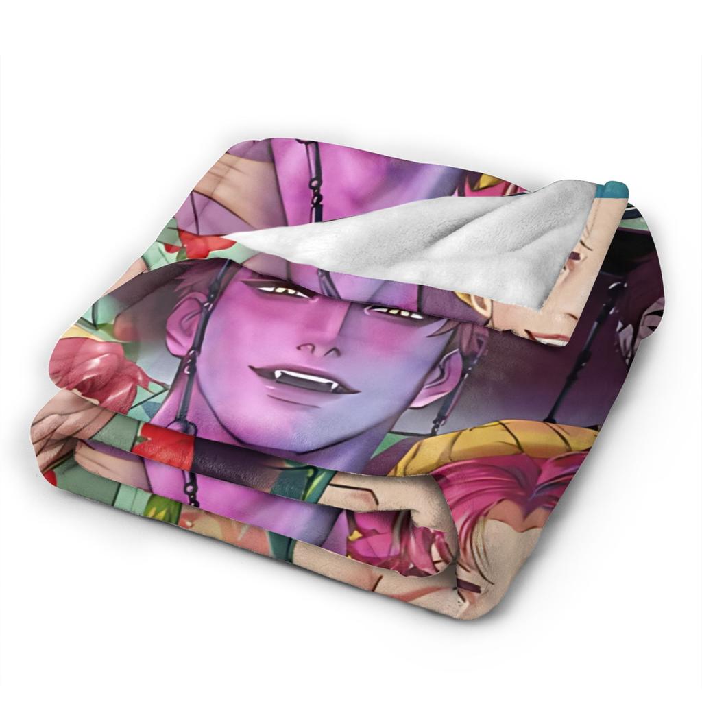 Vintage ABBY Saja Boys K-Kpop D-Demon H-Hunters Blanket Fleece Funny Soft Throw Blankets for Chair Covering Sofa Autumn/Winter,