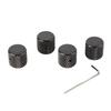 4Pcs Guitar Knob Metal Volume Tone Control Dome Flat Top Barrel Knob Musical Instrument Accessory