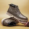 Осенне-зимние мужские рабочие ботинки, водонепроницаемые уличные ботильоны для мужчин, рабочие ботинки