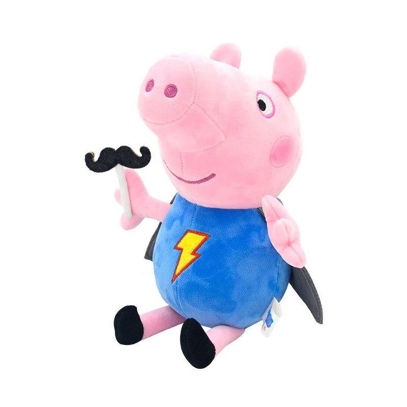 30 CM Peppa Pig Plush Stuffed Doll Pig Father Mother Model Children's Toys Cartoon Cute Anime Figure George Kids Christmas Gifts
