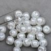 50pcs Creamy-white Pearl Button Multi Size Venetian Pearl Button Clothes Button  Scrapbooking
