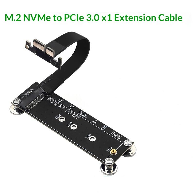1 шт. M.2 Nvme Ssd к X1 Поддержка Настольный ПК M.2 Nvme к Pcie X1 X4 X8 X16 Карта-переходник Прямоугольный Кабель-удлинитель Pci Express