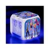 (1)KPop Demon Hunters Будильник Аниме Периферия Светодиодный Куб с Цветной Подсветкой Отображение Времени Детский Настольный Декор Цифровой Часы