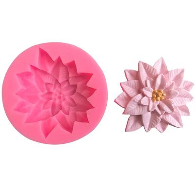 Новая силиконовая форма в виде листа падуба для выпечки торта, рождественского украшения, инструмент для шоколадного мыла, красная фруктовая форма для свечей, кухонная утварь своими руками