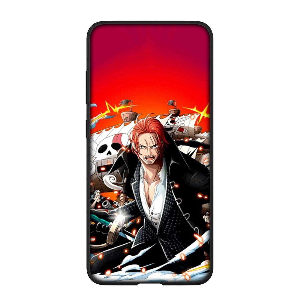 Case for iPhone 17 15 16 Plus Redmi Note 14 12 11 13 Pro Max Huawei P30 P20 Lite OPPO A60 A40 A80 A38 A54 Shanks Funda One Pieces Luffy Red Hair Cover
