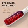 LCD Display Hair Straightening Brush Dual-use for Straight and Curly Hair Lazy Household Styling Curling Brush