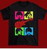 Новая Популярная Футболка The Monkees в Цвете Черная Размер S-4XL Футболка Унисекс Футболка