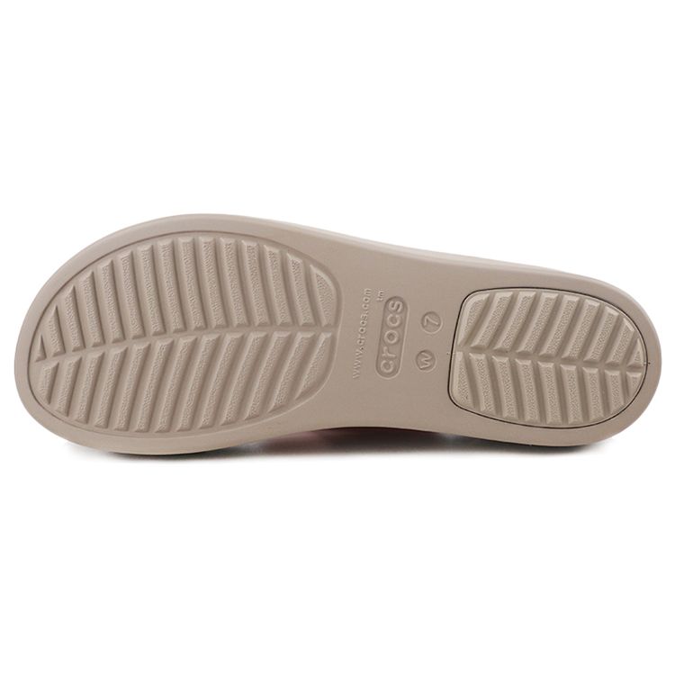 Crocs Платформенные шлепанцы Brooklyn Женские сандалии Светло-красный 206453-6RT