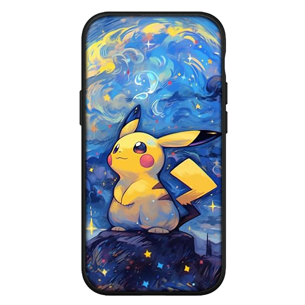 Чехол для iPhone 16 15 Xiaomi Redmi Note 14 13 12 11 Pro Max X 8 9 16e Samsung Galaxy S25 S24 S23 Moto OPPO Huawei Cool Pokemon Go Pikachu Phone Case