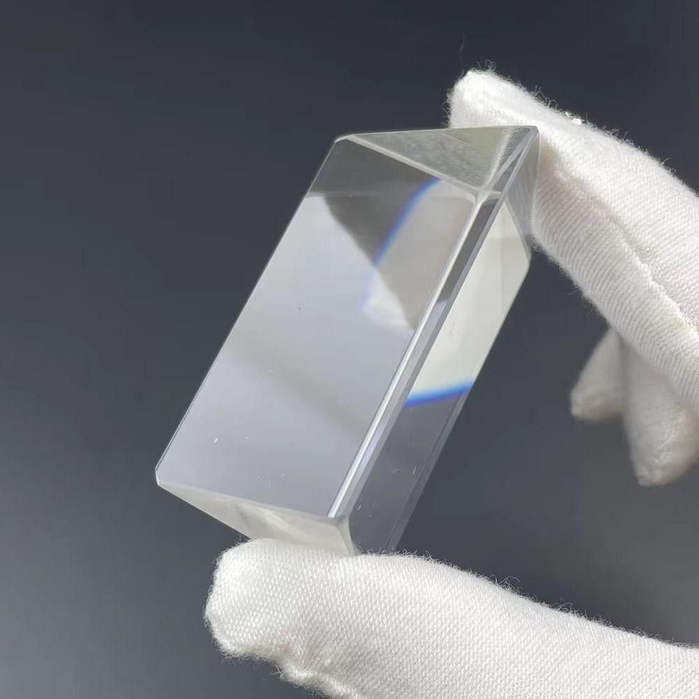 K9 Crystal Triangular Prism Length Size Glass Prism Rainbow Prisma Physics Teaching