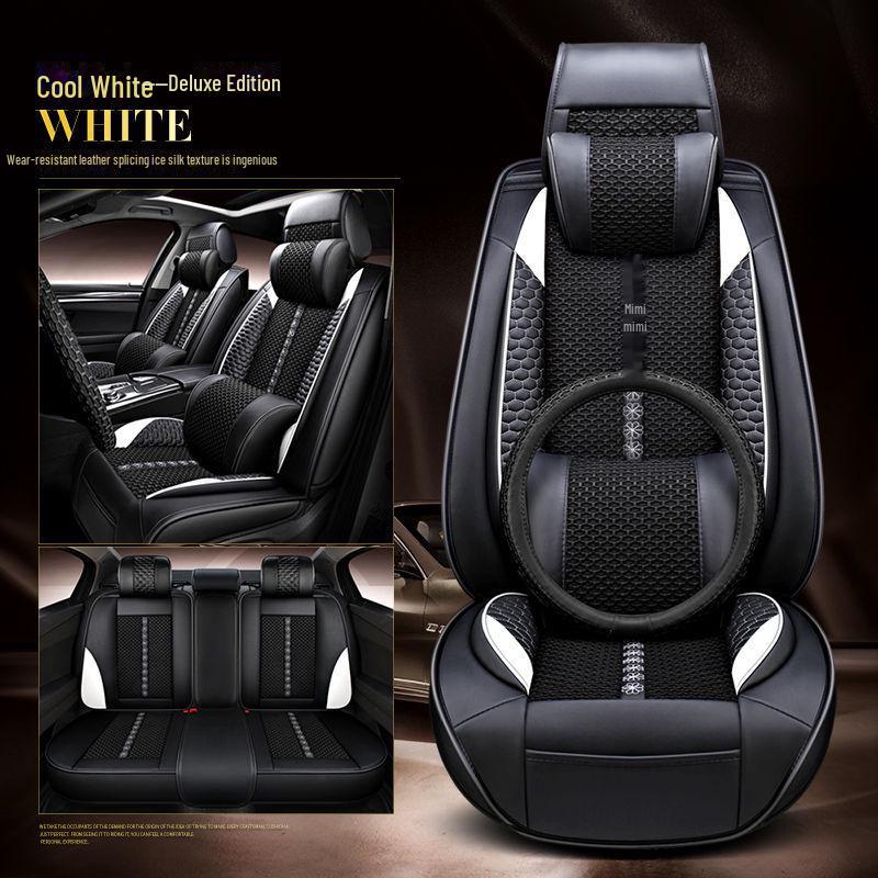 Чехол на сиденье Binyue Cool 1.5T All-Season из кожи Ice Silk, полный комплект (Модель 2022 года)