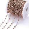 Zircon Chain DIY Bracelet Necklace Making Rhinestone Jewelry Chain Shiny Copper Chain for Craft Supplies