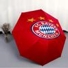 Printed FC Bayern München logo Printed Folding Umbrella,Outdoor,Leisure,And Travel Umbrella,Durable Umbrella Fabric,Birthday And Holiday Gift
