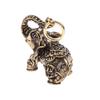 1Pc Solid Brass Lucky Elephant Office Desktop Decorations Chinese Wealth Texts Vintage Copper Animal Figurines Ornaments