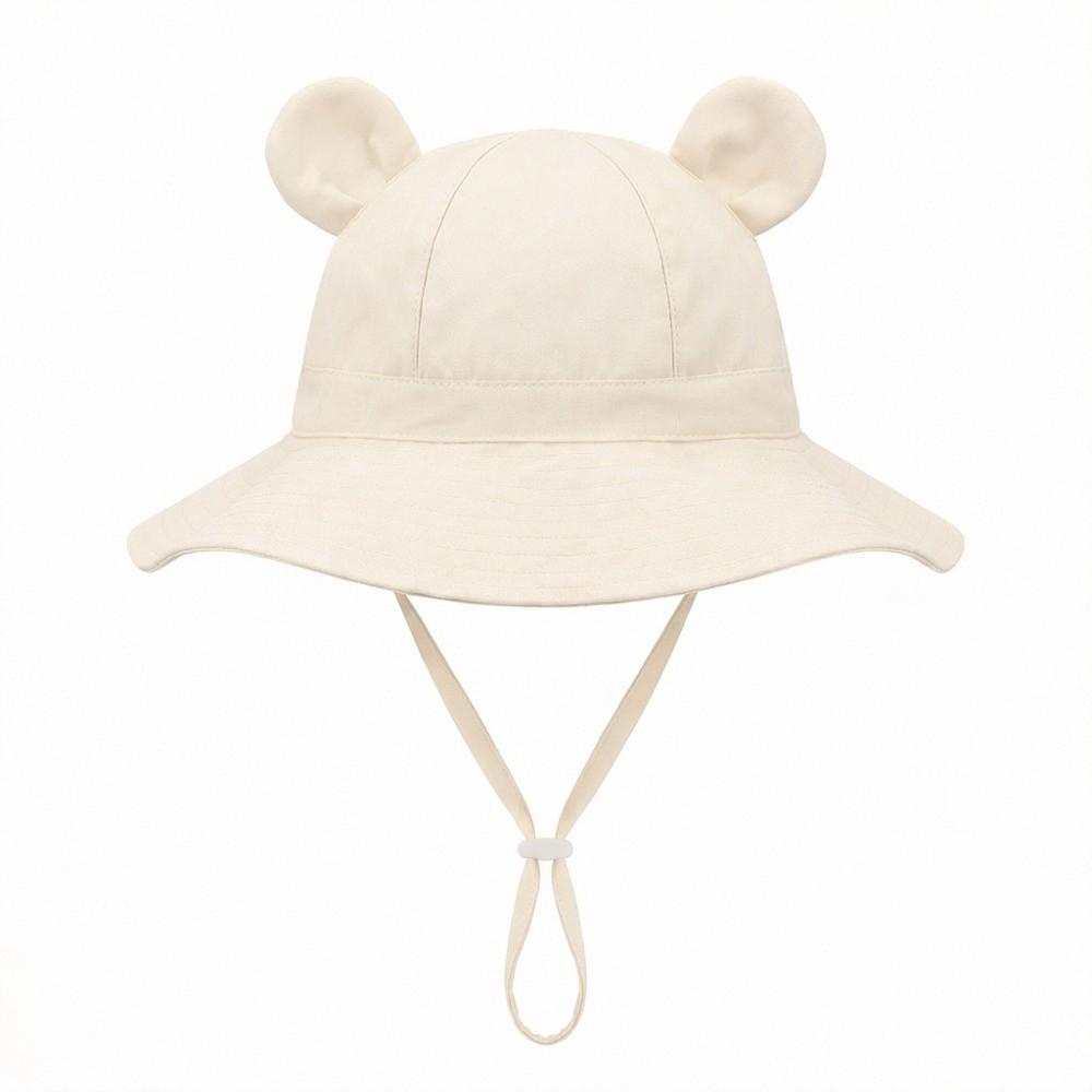 Cartoon Bear Kids Sunshade Bucket Cap Breathable Folding Baby Sun Hat Children Fisherman Hat Girls