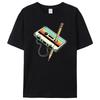 Unisex Short Sleeve 80s Cassette Tape Pencil 1980s Retro Vintage Throwback Music TShirt Unisex Clothing Vintage T Shirt Camisetas