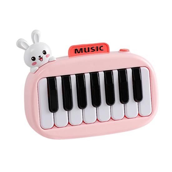 15-клавишное карманное пианино Мини-электронное пианино с подсветкой клавиш для детей