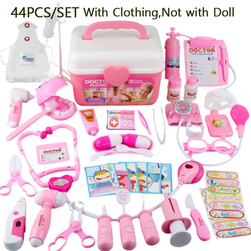 Набор доктора для ролевых игр в семье – Медицинские игрушки для детей со стетоскопом, очками и инструментами, Забавный подарок для игры в понарошку