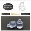 50Pcs M5/M5.8/M6 Glass Top Table Furniture Embedded Bumper with Stem Black/Transparent Rubber Grippers Table Spacers