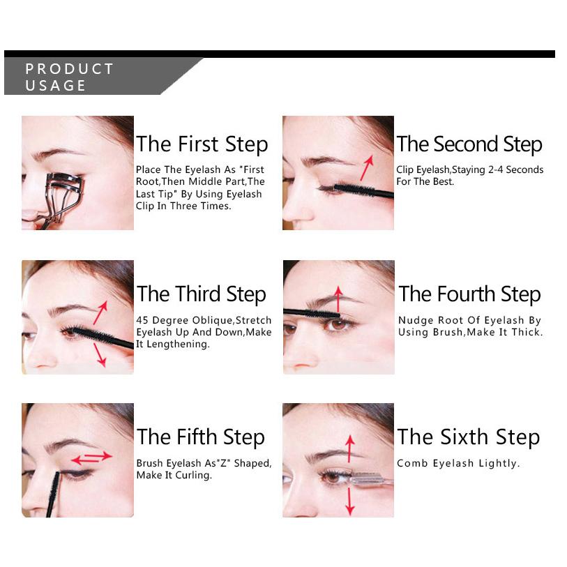 Черная тушь для ресниц Водостойкая Стойкая тушь для ресниц Подкручивающая Удлиняющая Ресницы Черная Тушь для ресниц Косметика