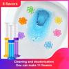 Toilet Cleaning Gel Toilet Deodorant Air Freshener Needle Cleaner Fresh Gel Detergent Flower Household Aromatic Cleaning TSLM1