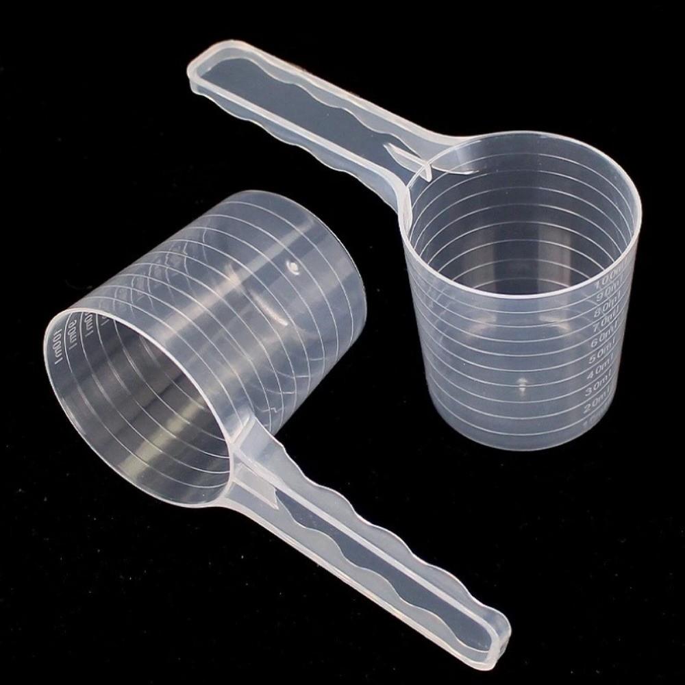 100ml Pet Food Measuring Spoon Transparent Feeding Dog Shovel Mini Measuring Cups