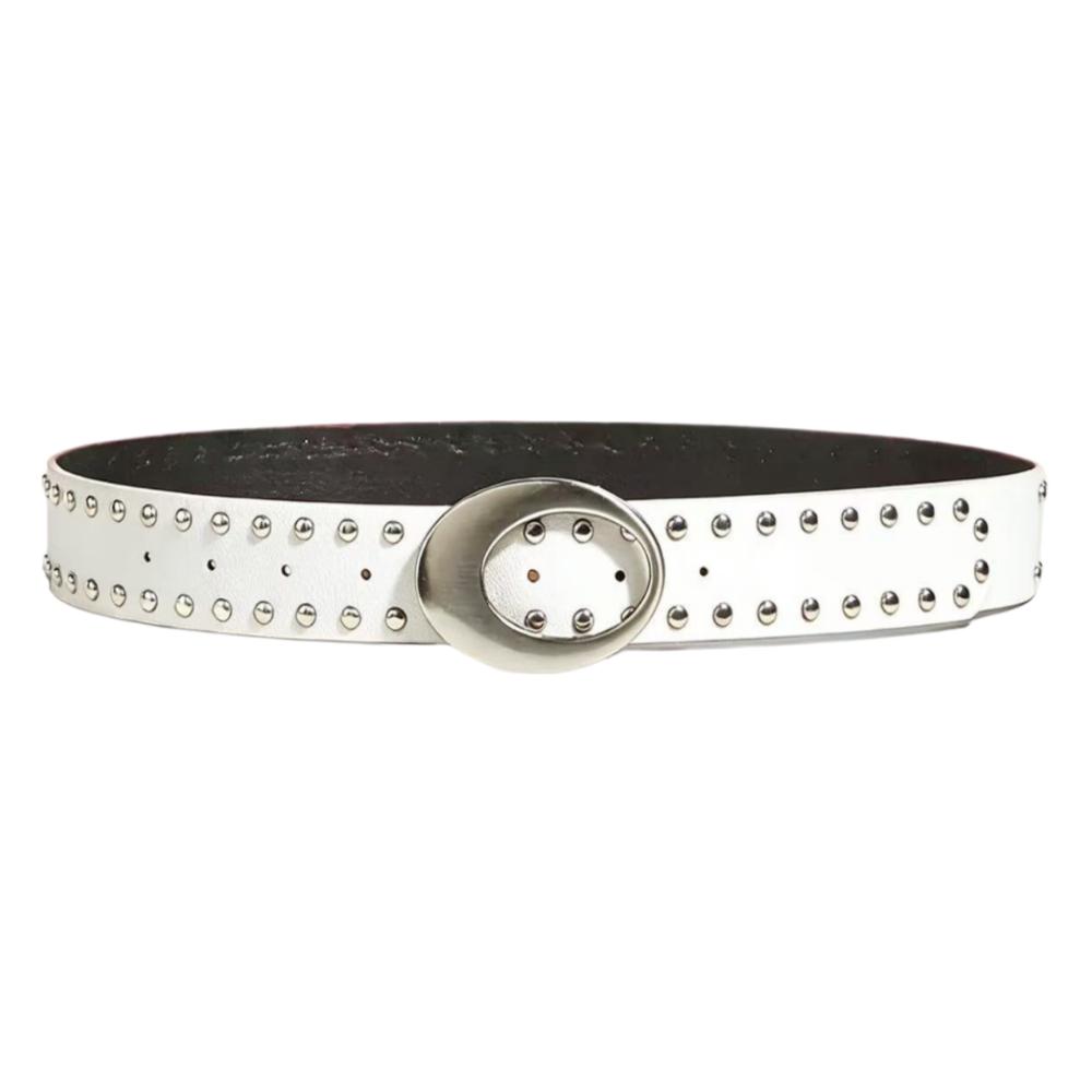 PU Leather American Retro Belt Rivets Waist Belt Personality Women Niche Belts For Jeans,Skirt