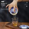 Дехуа Сине-белый Фарфор Керамика Гайвань Бытовой Кунг-фу Три Таланта Одноместная Чаша Чайная Чашка Производ