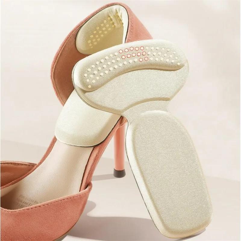 3 пары полустелек для женщин, высокие каблуки, облегчение боли в пятке, вкладыши, наклейки для спины, подушечки, защита для ног