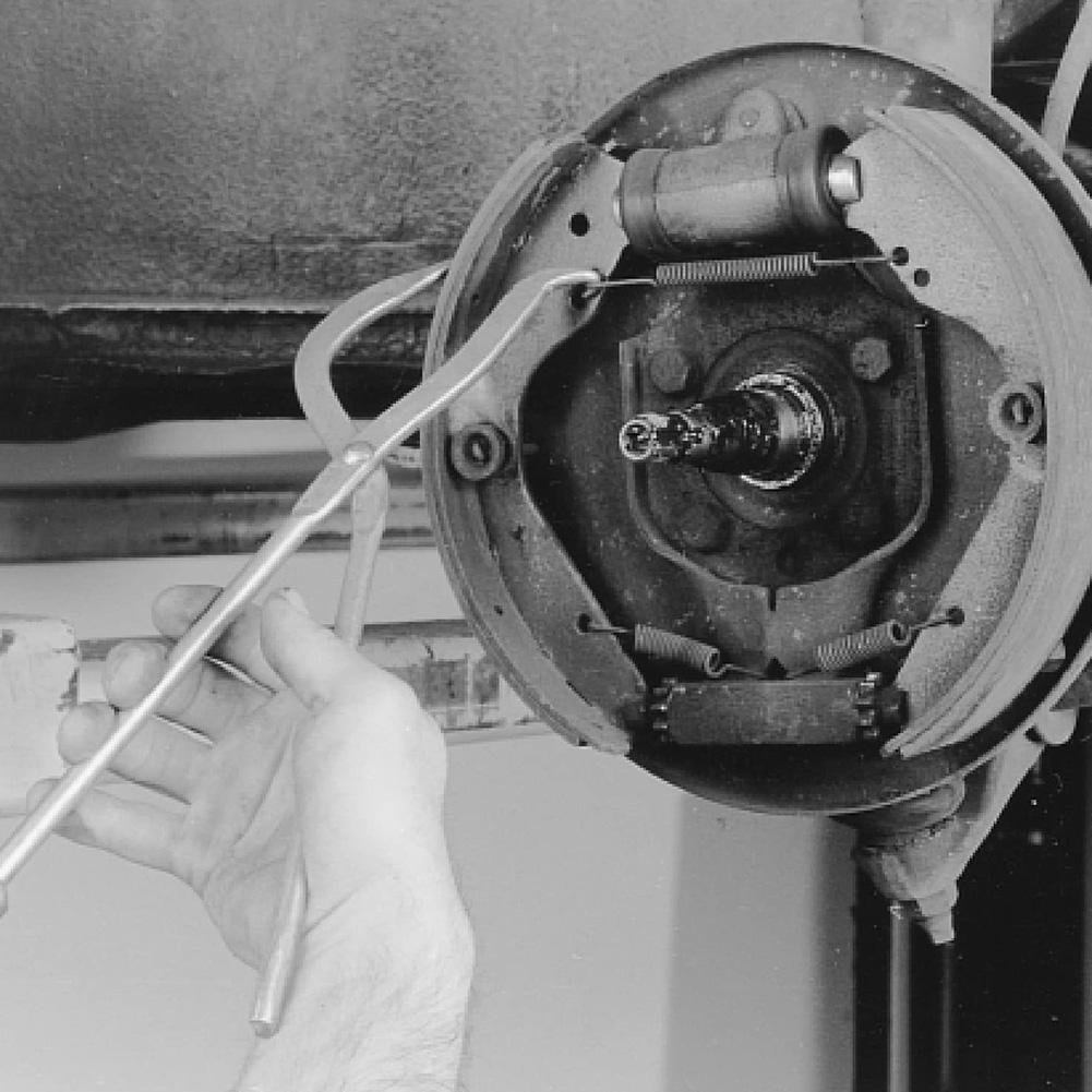 31см Клещи для пружин тормозов автомобиля Автомобиль Транспортное средство Колодочный тормоз Тормозная магистраль Возвратная пружина колодки Ремонт Автомобильный съемник Инструмент для мастерской Инструмент для установки Клещи