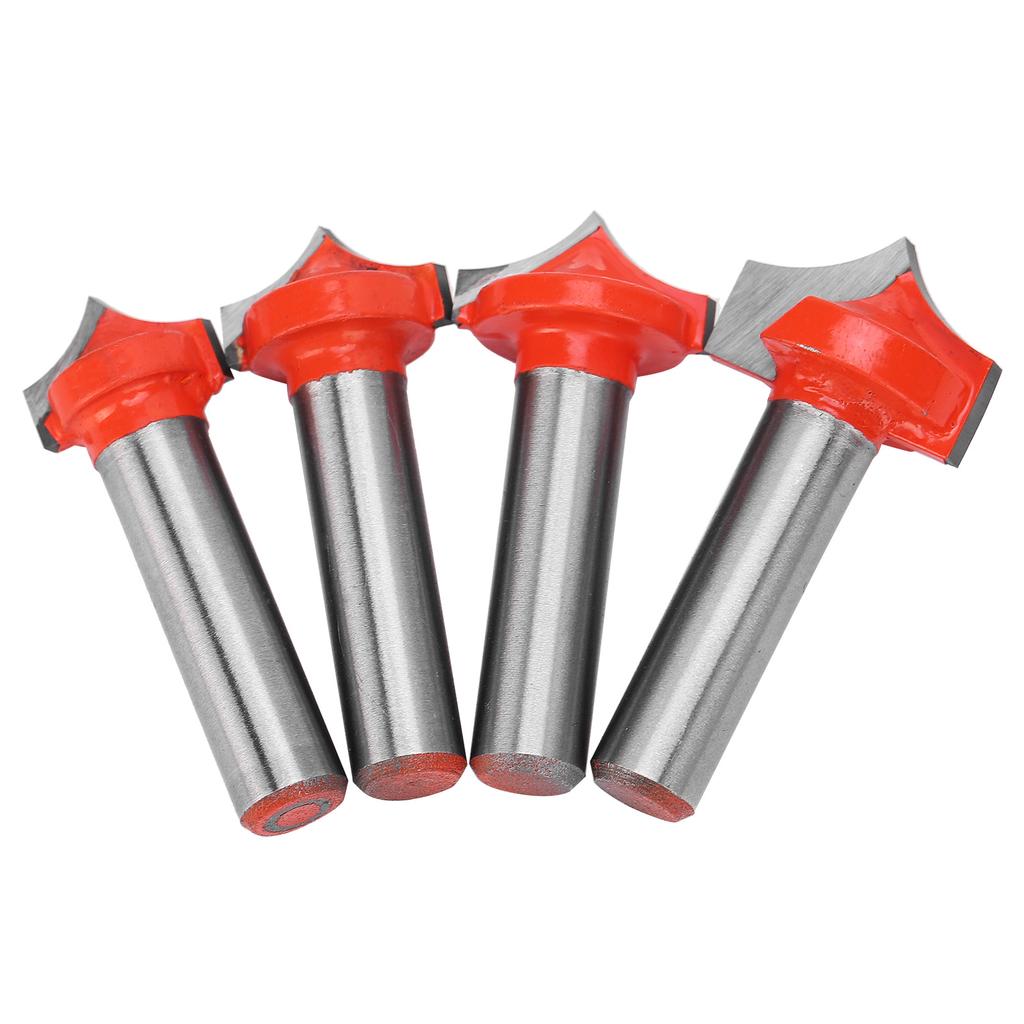 4Pcs Woodworking Router Bits Set 8 Shank SharpenNosed Engraving Machines  Milling Cutter