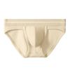 Men Briefs Mid-rise Contrast Color Panties with Scrotum Support Mercerated Waistband High Elasticity Underwear